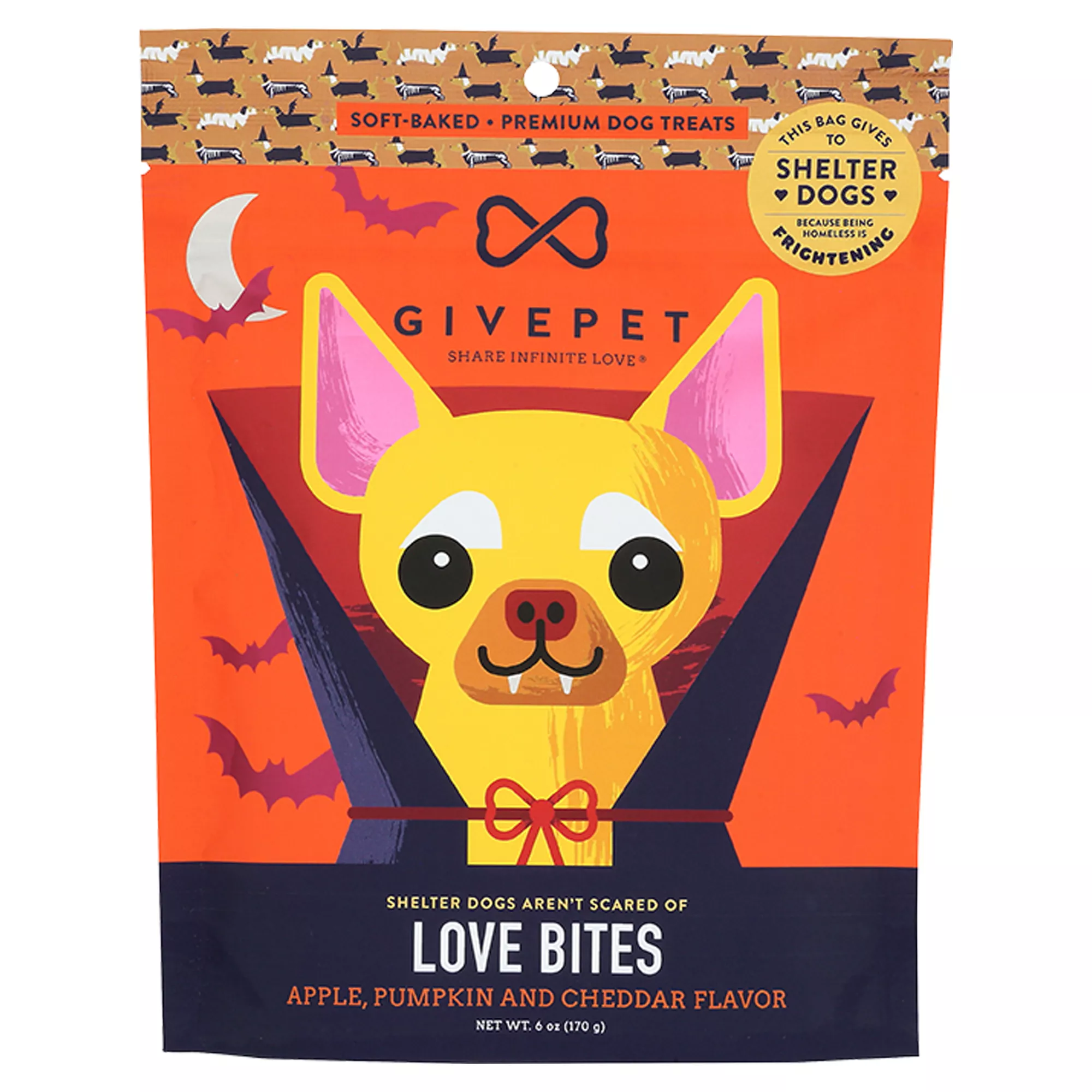 GivePet Love Bites Dog Treats, 6oz
