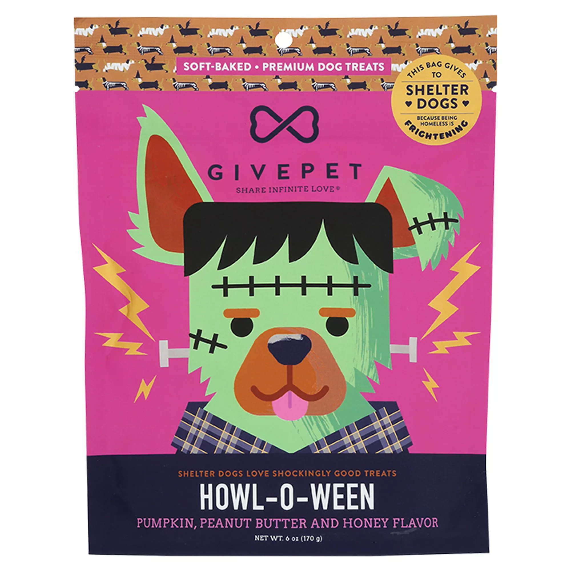 GivePet Howl-o-ween Dog Treats, 6oz