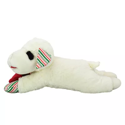 Product Multipet Holiday Jumbo Lamb Chop Holding a Cup of Cocoa 24"