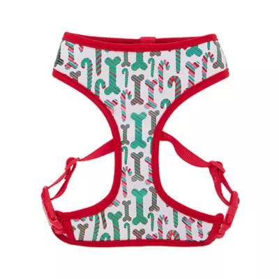 Product Merry & Bright® Candy Cane Reversible Dog Harness