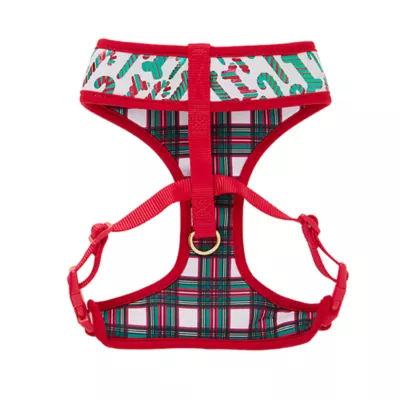 Product Merry & Bright® Candy Cane Reversible Dog Harness