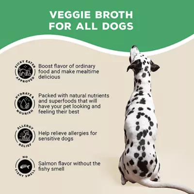 Product Brutus Bone Broth Skin & Coat Adult Dog Meal Topper - Vegetable, 16.9 Fluid Oz