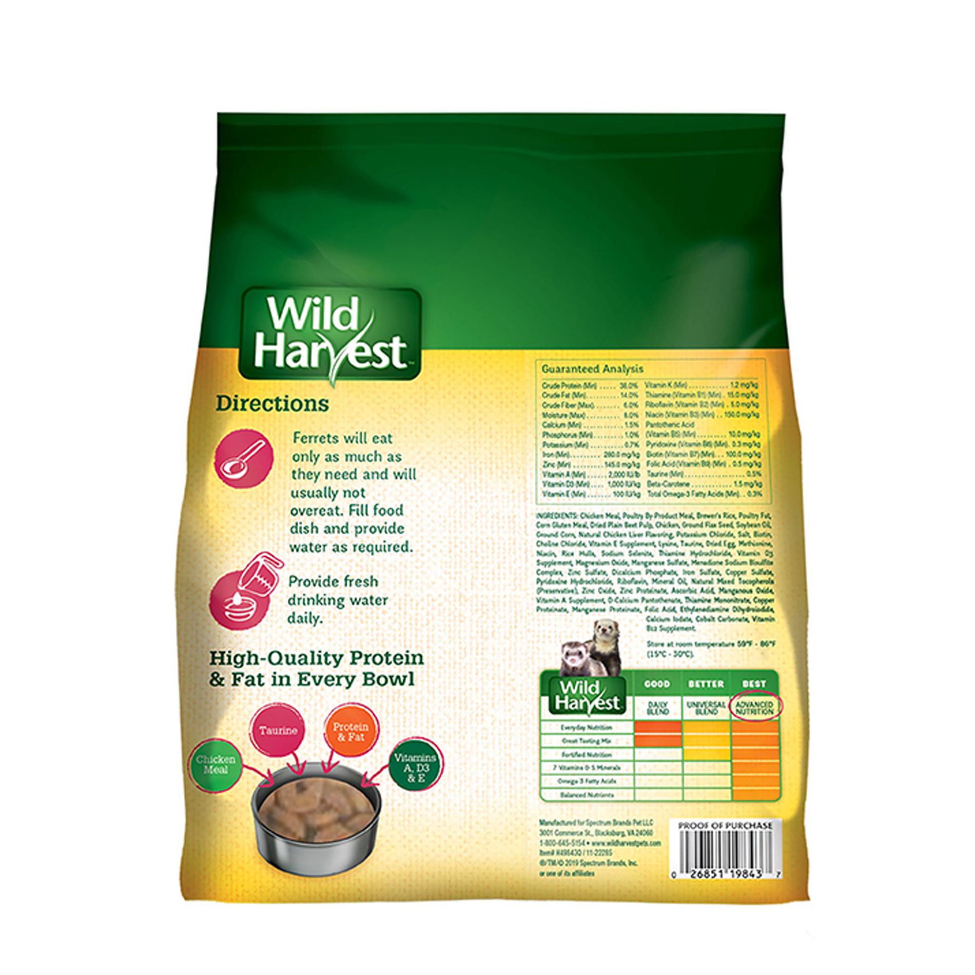 Wild Harvest® Advanced Nutrition Ferret Food - thumbnail 2