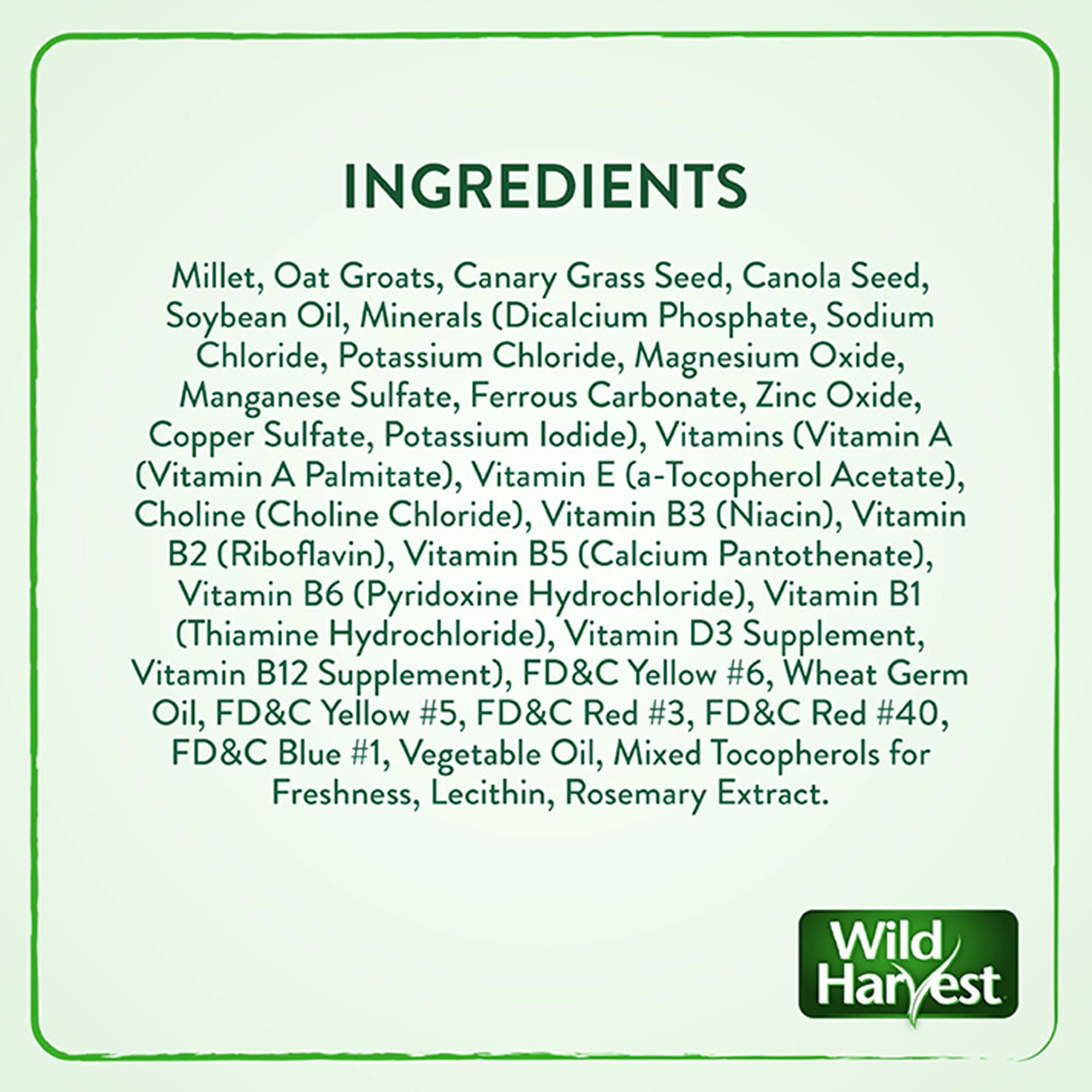 Wild Harvest® Daily Blend Nutrition Parakeet Diet - thumbnail 9
