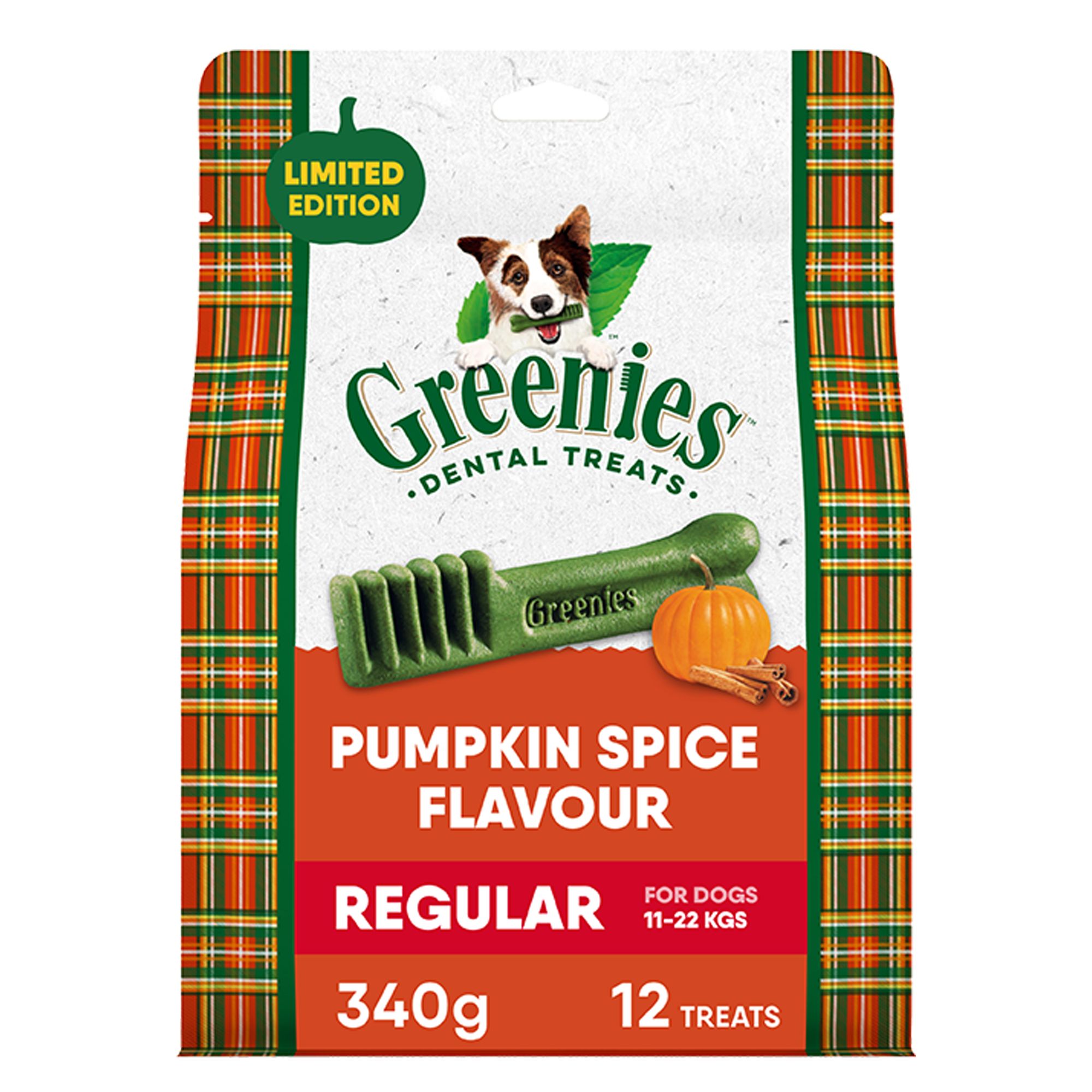 GREENIES Dog Dental Chews - Pumpkin Spice Flavour