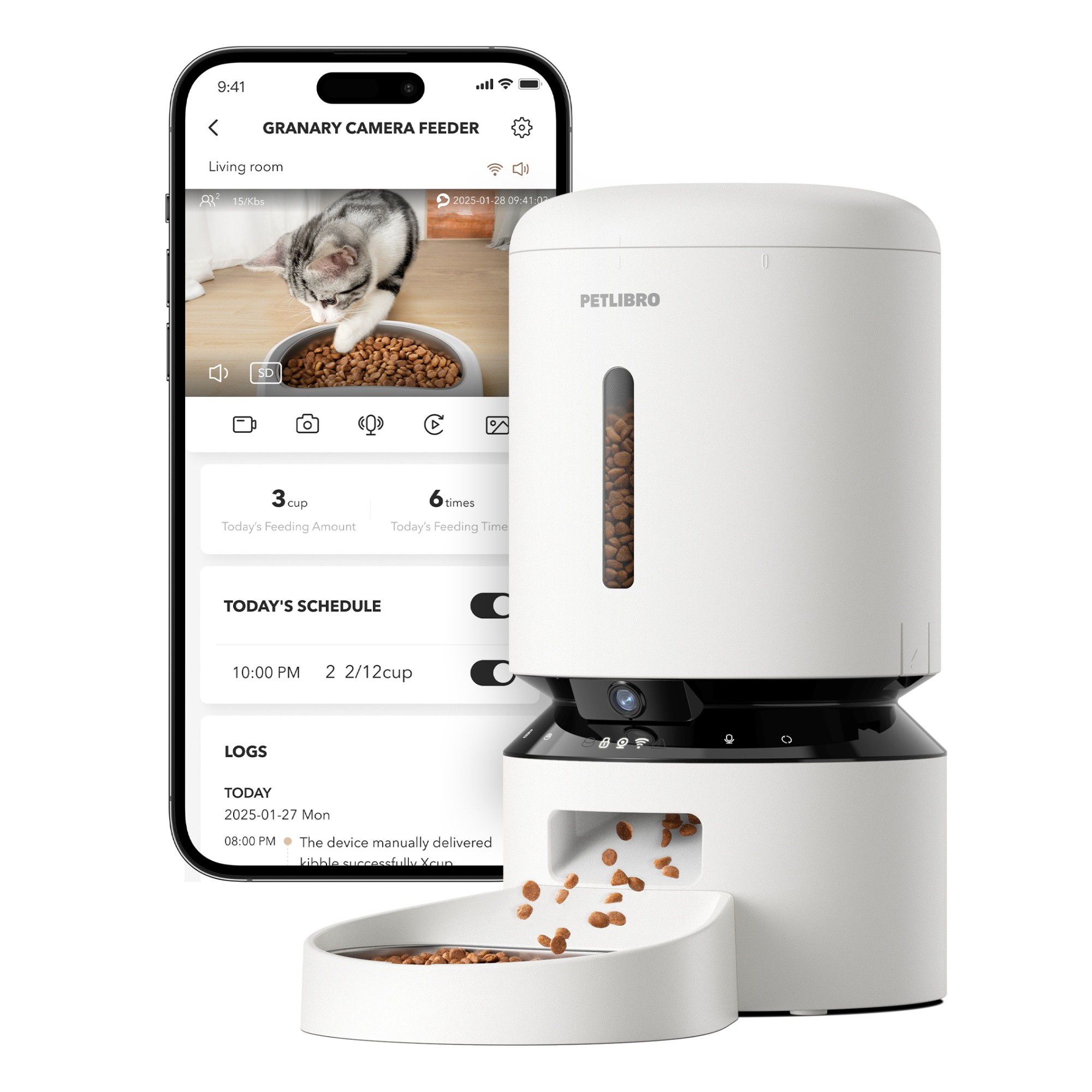 PETLIBRO Granary Smart Camera Feeder with 3-Month Cloud Storage - thumbnail 3