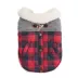 Hotel Doggy Dog Coat - Buffalo Check Jacket with Melton & Sherpa image thumbnail 4