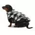 Hotel Doggy Dog Coat - Buffalo Check Melton Jacket - Ice Vanilla image thumbnail 1