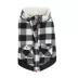 Hotel Doggy Dog Coat - Buffalo Check Melton Jacket - Ice Vanilla image thumbnail 4