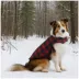 Hotel Doggy Dog Coat - Buffalo Check Puffer Jacket - Red image thumbnail 6