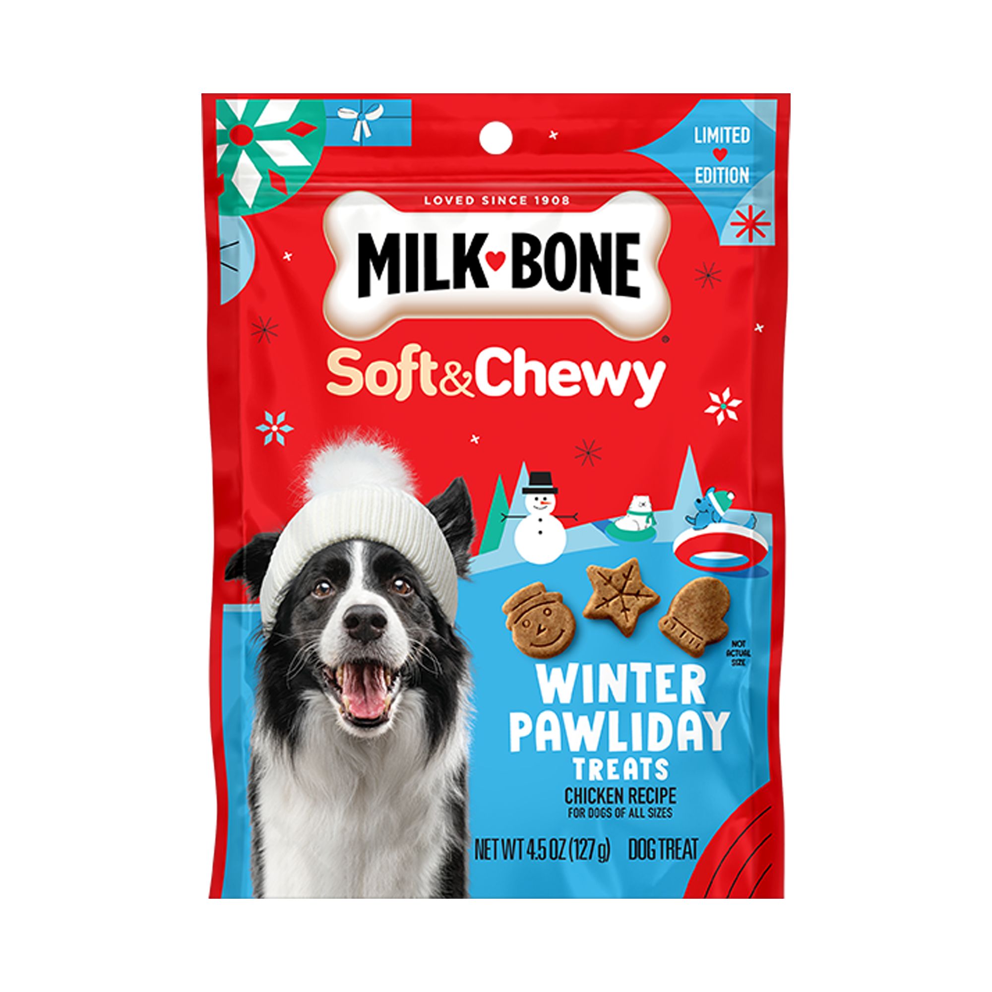 Milk-Bone Holiday Chicken Soft and Chewy Dog Treats 4.5 OZ
