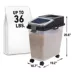 Mighty Tuff Dog Food Storage Container, Up to 36 lbs, with Portion Scoop, BPA Free Airtight image thumbnail 2