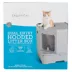 ExquisiCat® Dual Entry X-Large Hooded Cat Litter Box, Gray image thumbnail 6
