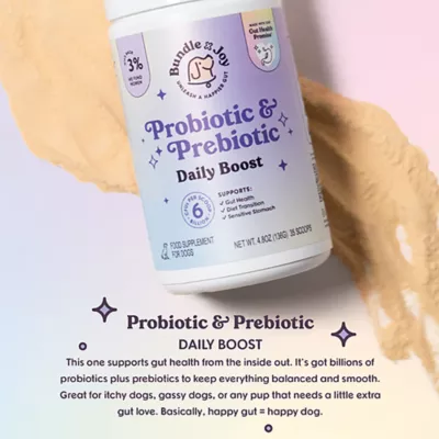 Product Bundle x Joy Probiotic & Prebiotic Daily Boost Adult Dog Supplement
