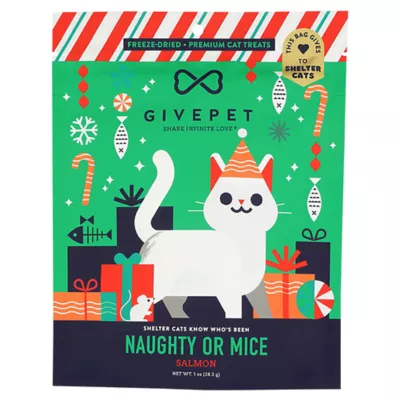 Product GivePet Cat Treats, Naughty or Mice, 1 oz
