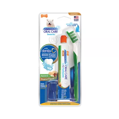 Product Nylabone® Advanced Oral Care Natural Dog Dental Kit Peanut Butter 2.5 Ounce (3 Count)