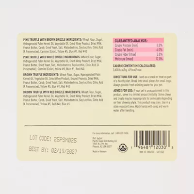 Product Wiggles & Wags® All Life Stages Truffle Dog Treat - Peanut Butter & Carob Flavor 12 ct 5.8 oz