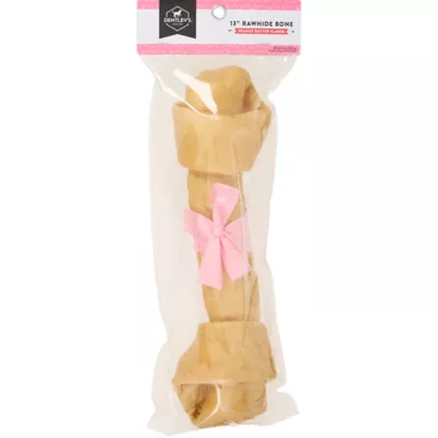 Dentley's All Life Stages Rawhide Bone 13 inch - Peanut Butter 14.11 oz - Image 1