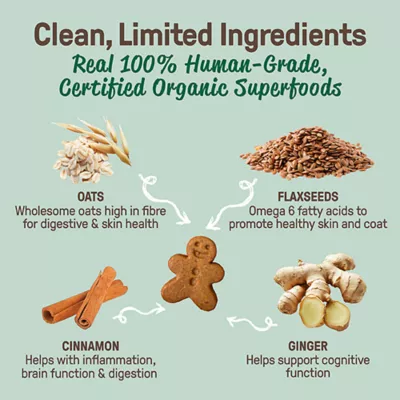 Product Cookie Pal Dog Treats - Gingerbread Biscuits, 10 OZ