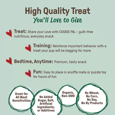 Product Cookie Pal Dog Treats - Gingerbread Biscuits, 10 OZ