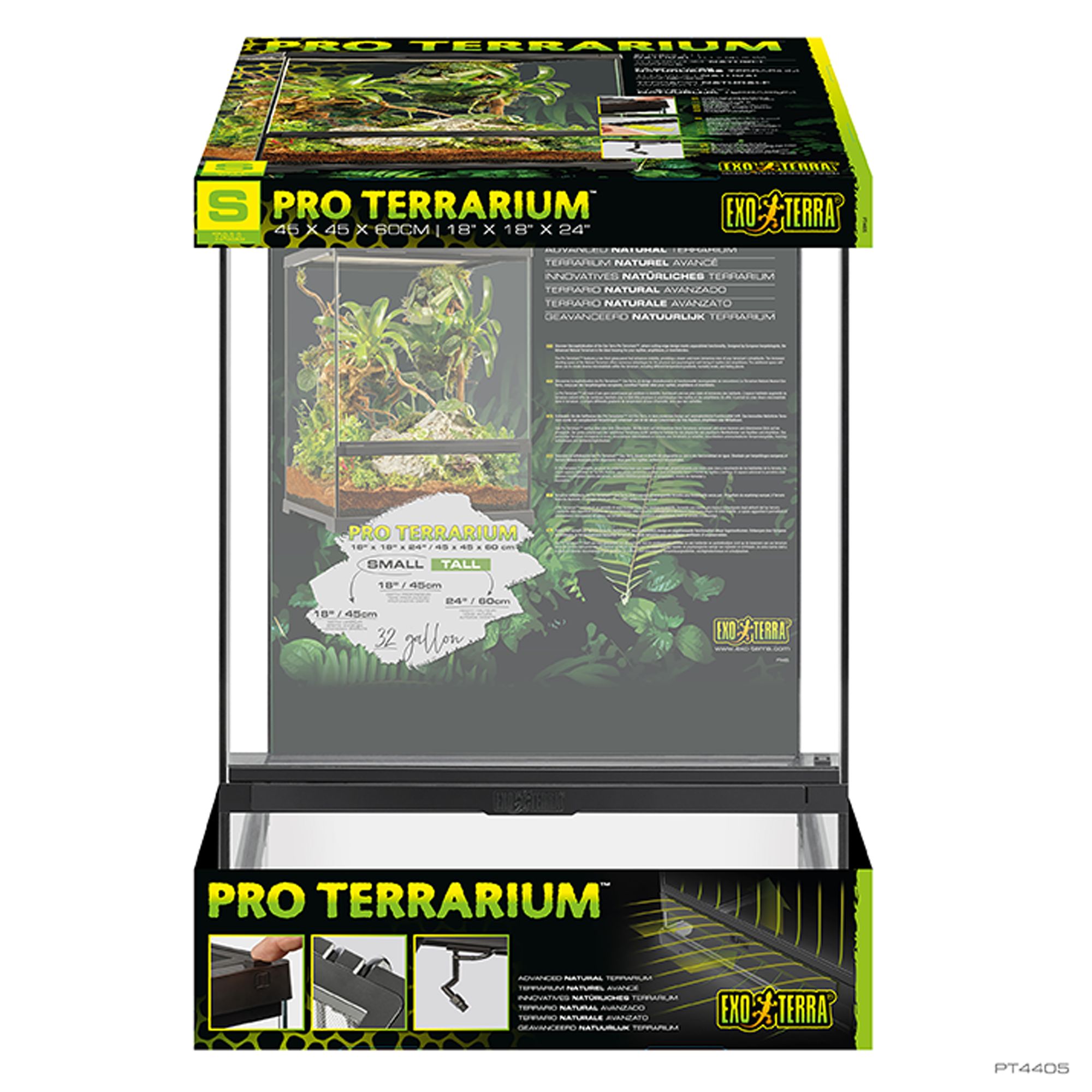 Exo Terra Pro Terrarium Advanced Natural Terrarium - Small-Tall
