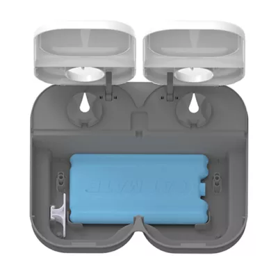 Product Closer Pets Two-Meal Automatic Pet Feeder with Stainless Steel Bowl Inserts (C200)