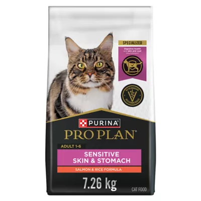 Purina Pro Plan Specialized Sensitive Skin & Stomach Salmon & Rice Dry Cat Food - Image 2