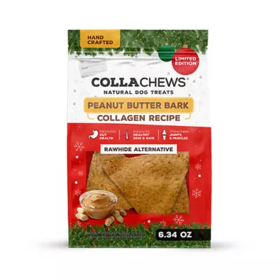 Product Collachews Peanut Butter Bark Dog Treats 6.35 OZ