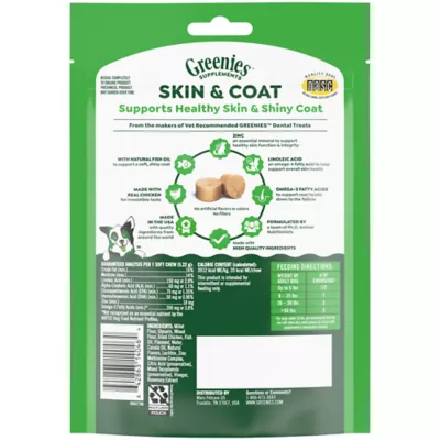 Greenies Skin and Coat Sensitive Care Supplement for Dogs, Peanut Butter Flavor, 80 Count Tub - Image 9