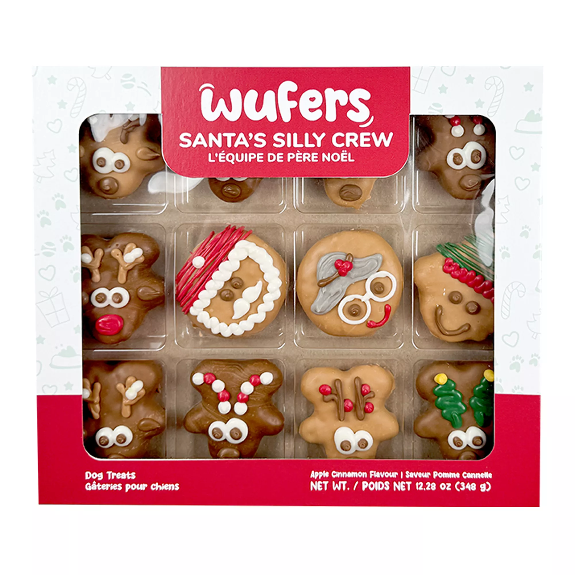 WUFERS Dog Treats, Silly Crew - Apple Cinnamon, 12.2 OZ