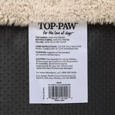 Top Paw® Orthopedic Lounger Dog Bed - Image 7