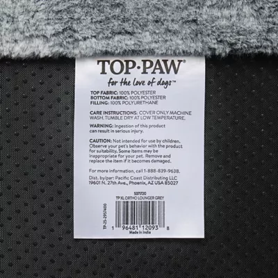 Top Paw® Orthopedic Lounger Dog Bed - Image 7