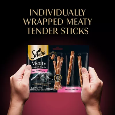 Sheba® Meaty Tender Sticks Adult Cat Treats - Salmon, 3.5 Oz - Image 5