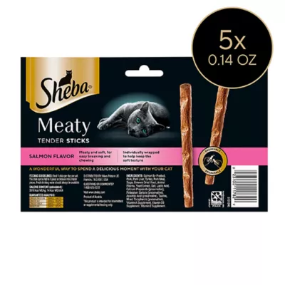 Sheba® Meaty Tender Sticks Adult Cat Treats - Salmon, 3.5 Oz - Image 8