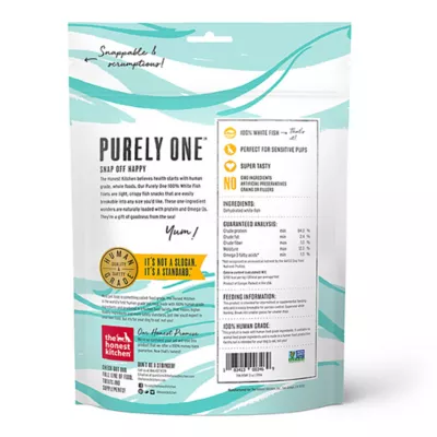Product The Honest Kitchen Purely One White Fish Filets Adult Dog Treats - 3 oz