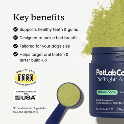Product PetLab Co. ProBright Advanced Chicken Flavored Powder Dental Supplement for Dogs