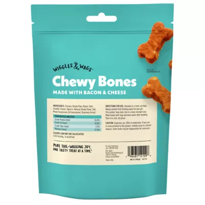 Wiggles & Wags Chewy Bones Bacon and Cheese 6 OZ - Image 6