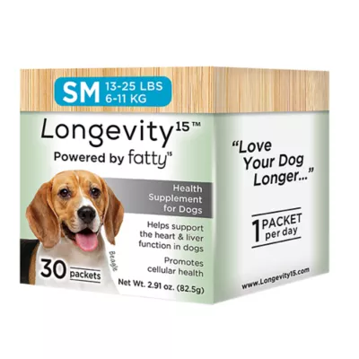 Longevity15 Dog Heath Supplement, Supports Heart & Liver, Multiple Dog Sizes, 30 Count - Image 1