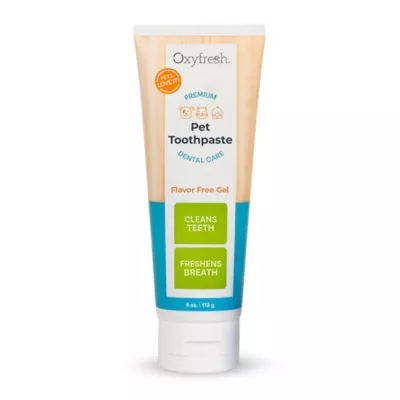 Oxyfresh Premium Vet Formulated Pet Toothpaste for Dog & Cat, Removes Plaque, Flavor Free, 4 fl oz - Image 1