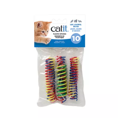 Product Catit Cat Toy, Plastic Springs - Long, 10 Pack