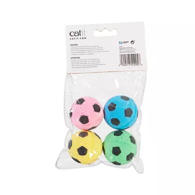 Product Catit Cat Toys - Foam Soccer Balls, 4-pack