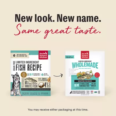 Product The Honest Kitchen Wholemade Limited Ingredient Grain Free Adult Dehydrated Dog Food - Fish