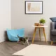 Product IRIS, Flexi Cat Litter Pan with Handles and Pour Spout, Blue