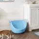 Product IRIS, Flexi Cat Litter Pan with Handles and Pour Spout, Blue