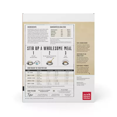 Product The Honest Kitchen Whole Grain Dehydrated Adult Dog Food - Beef