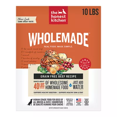 The Honest Kitchen Wholemade Grain Free Adult Dehydrated Dog Food - Beef - Image 1