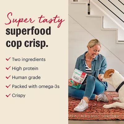 Product The Honest Kitchen Superfood Cod Crisps Adult Dog Treats - Cod & Blueberries, 3 oz