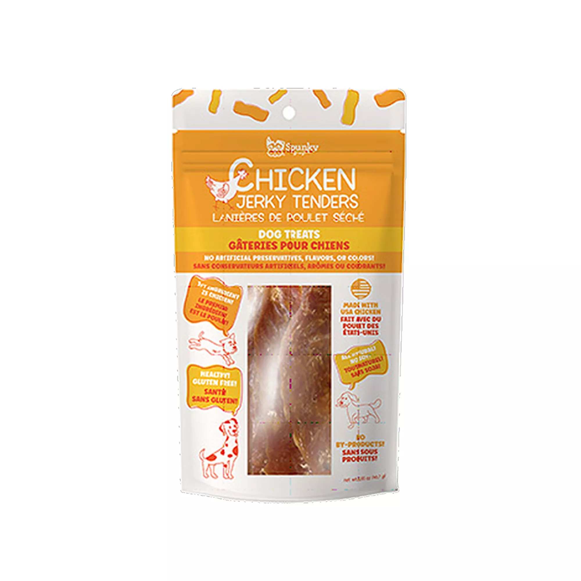 Spunky Pup Dog Treats - Chicken Jerky Tenders, 1.65 G