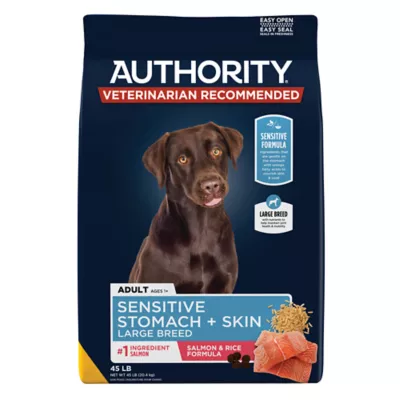 Authority Sensitive Stomach & Skin Large Breed Adult Dog Dry Food - Salmon & Rice - Image 1