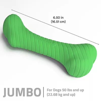 Product Playology Holiday Mom's Turkey Scented Crunch Bone Dog Toy, Jumbo